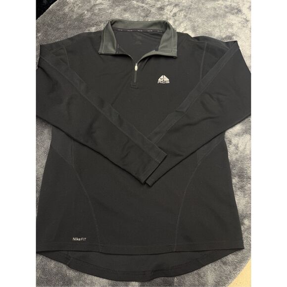 Nike ACG NikeFit black half zip performance pullover in men’s small, in great sh - Picture 1 of 4